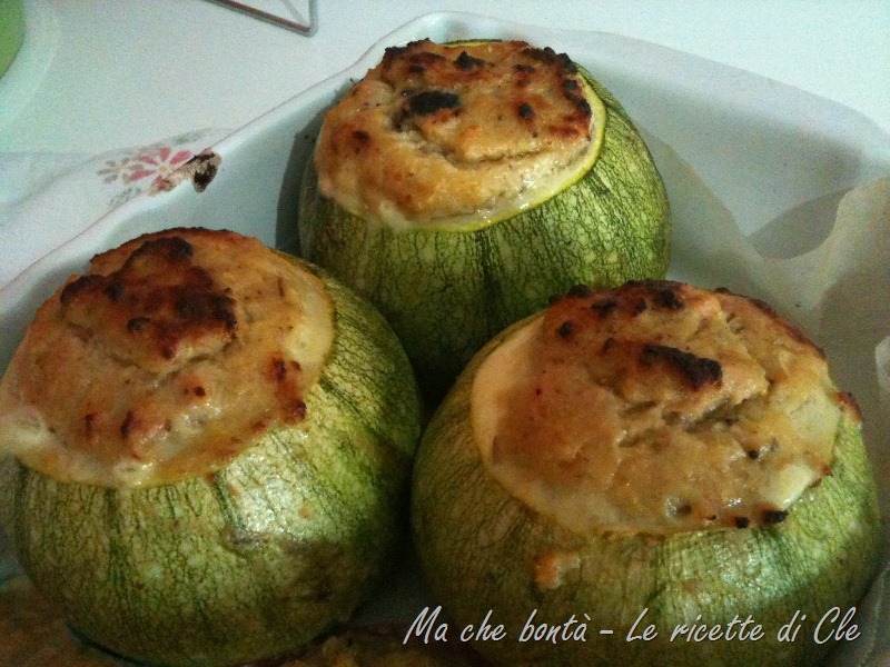 Zucchine tonde ripiene