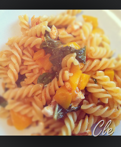 fusilli pollo e peperoni