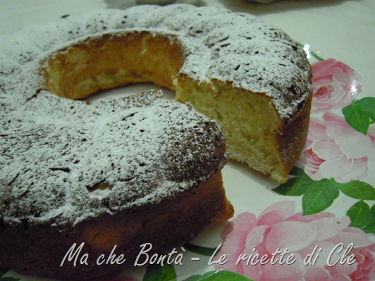 ciambellone alla ricotta senza uova