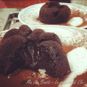 Tortino al cioccolato con cuore fondente
