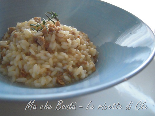 risotto birra e salsiccia