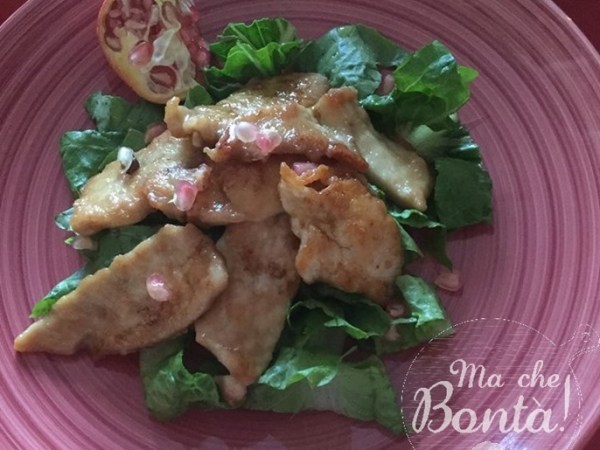 Straccetti di pollo alla&nbsp;melagrana.