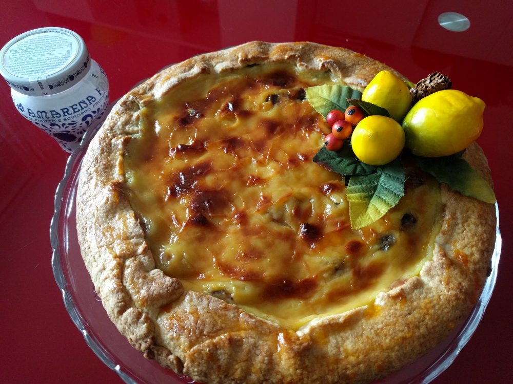 Crostata Crema e Amarena di Cle (Black cherry almond and custard&nbsp;tarte)