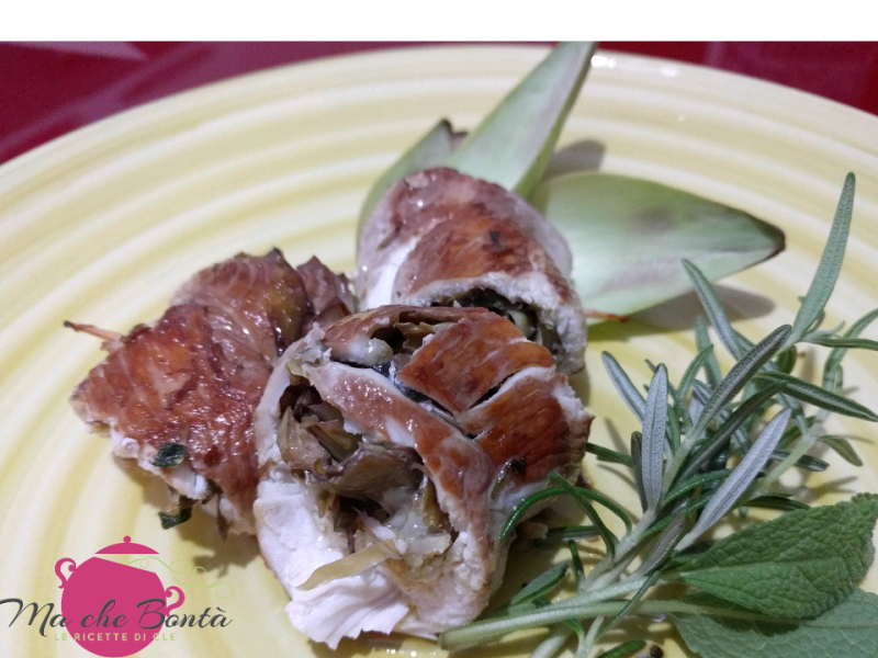 Involtini di pollo e&nbsp;carciofi