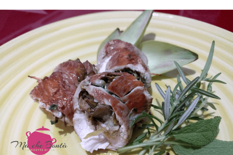 involtini di pollo e carciofi