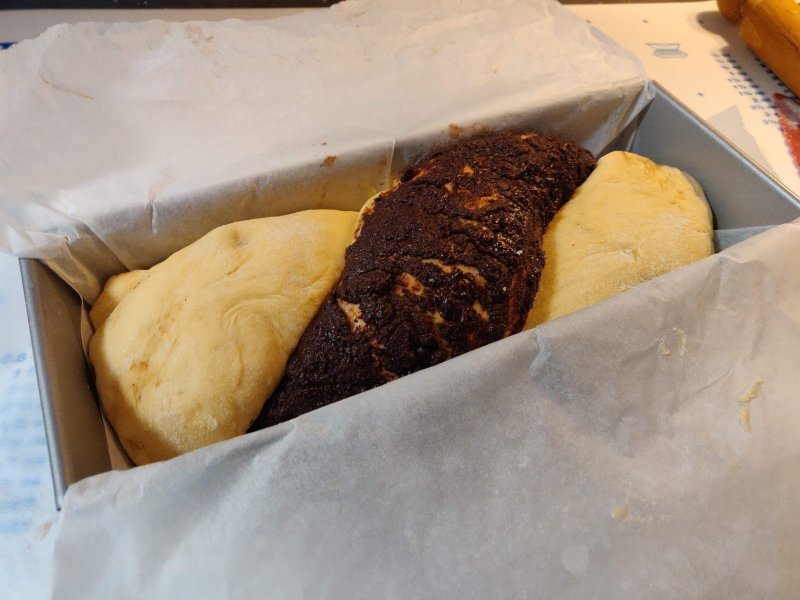 babka prima della lievitazione