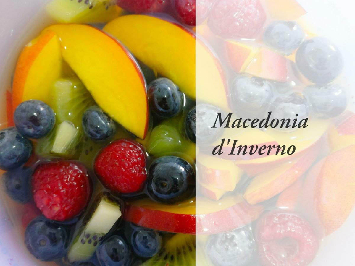Macedonia d’inverno (conserva sotto-spirito di frutti&nbsp;estivi)