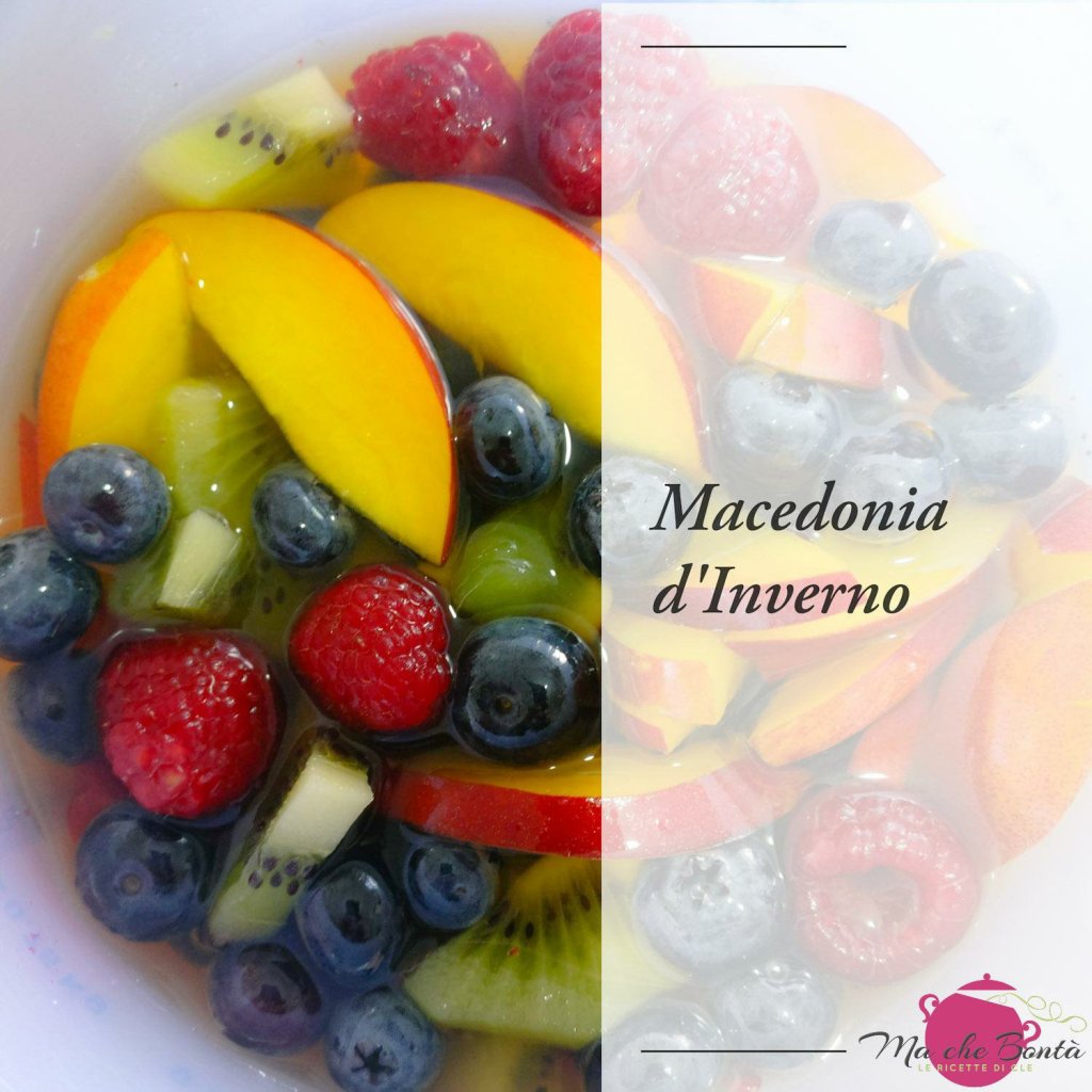Macedonia d’inverno (conserva sotto-spirito di frutti&nbsp;estivi)