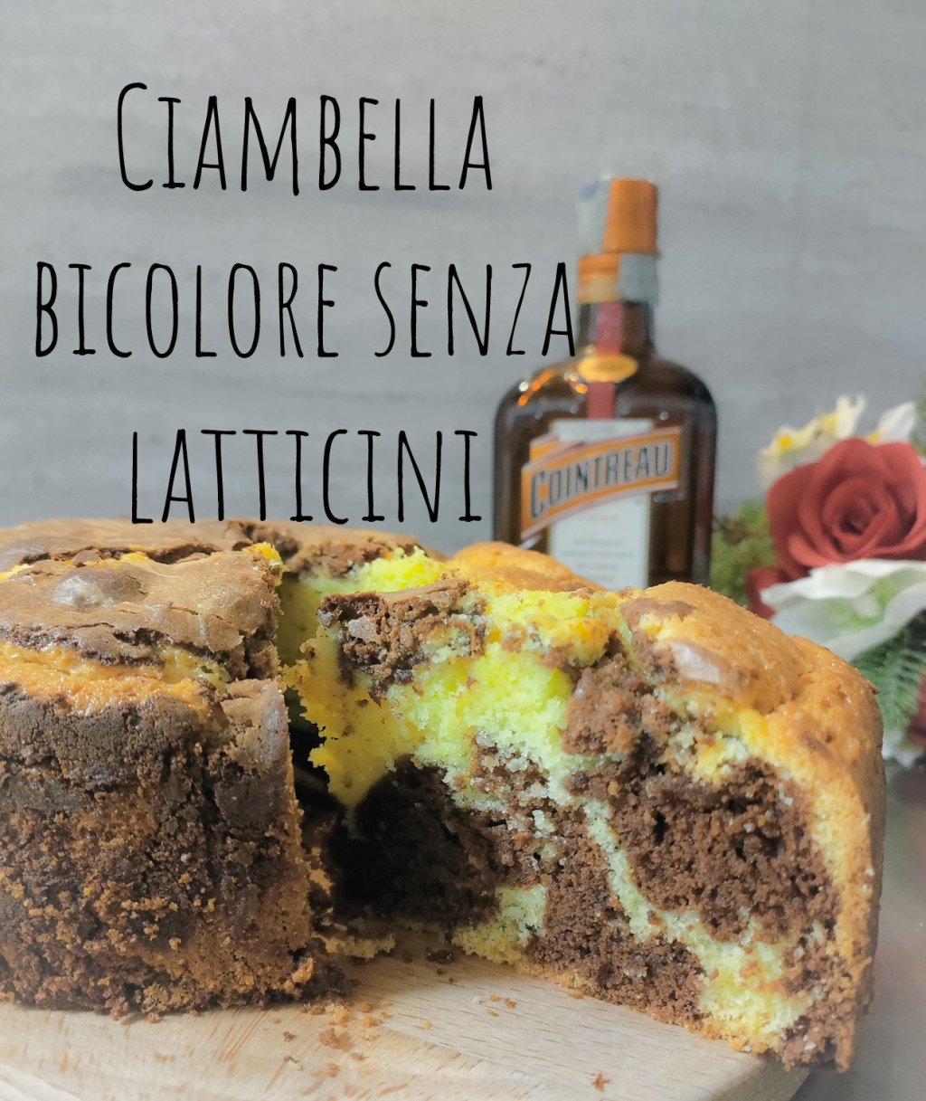 Ciambella al cointreau e cioccolato (senza&nbsp;latticini)