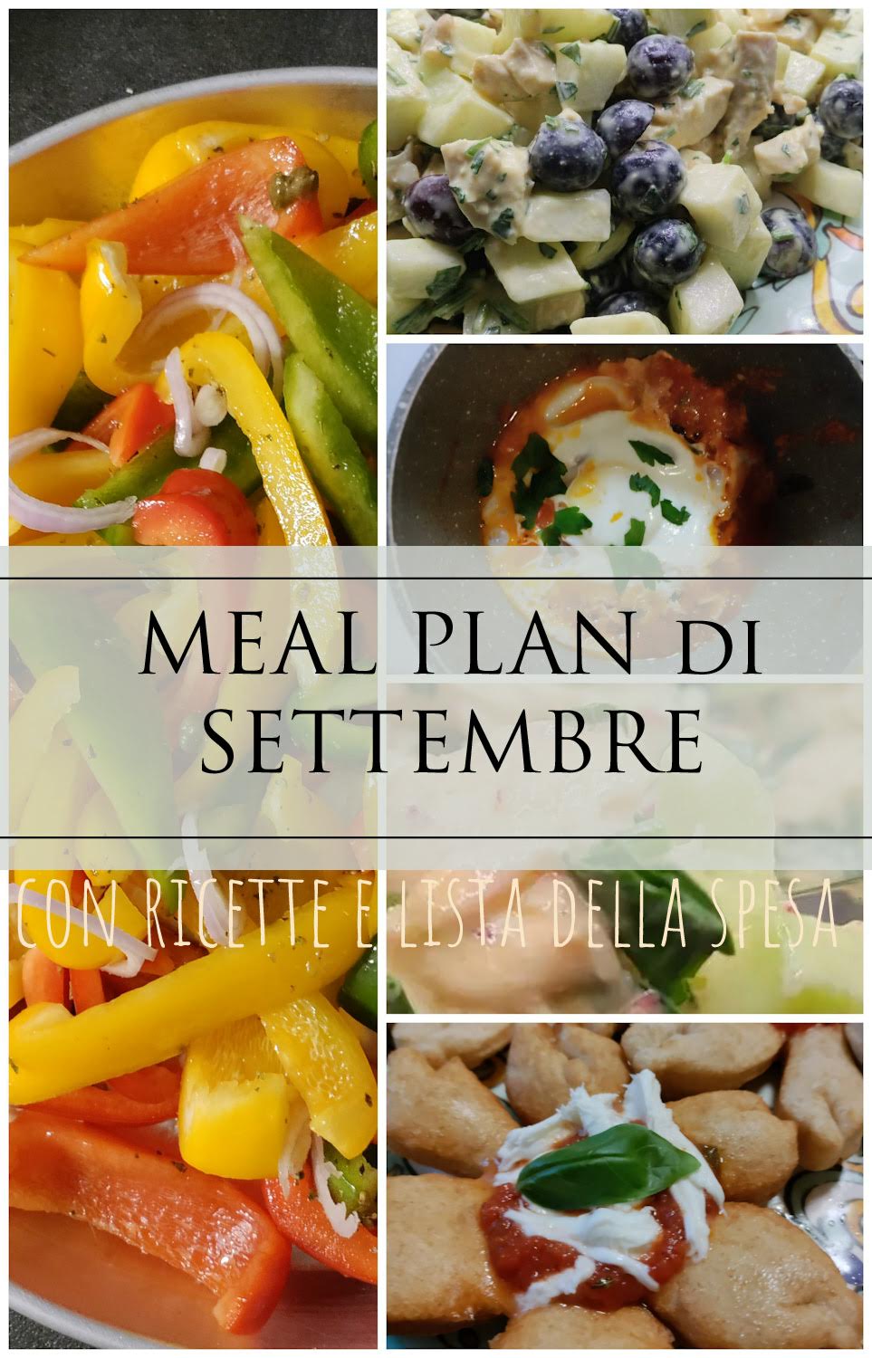 Meal Plan Settembre 2022 (con lista della spesa&nbsp;stampabile)